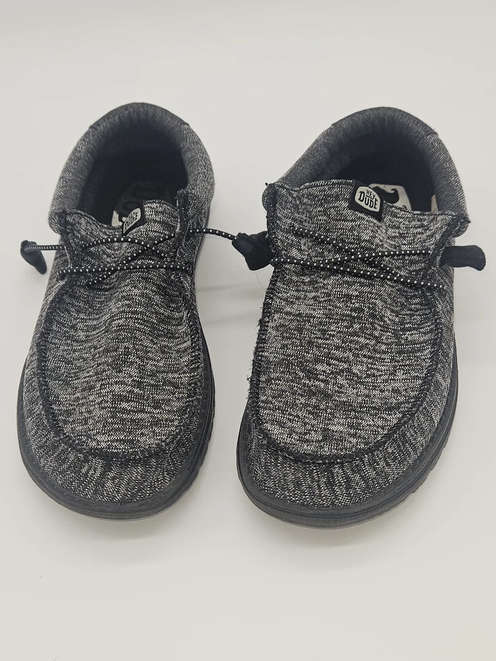 Hey Dude Adults Slip-On Sneakers in Heather Black
